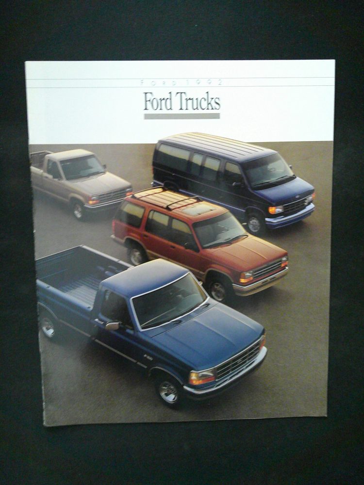 1992 Ford Trucks Sales Catalog Merrick Auto Museum