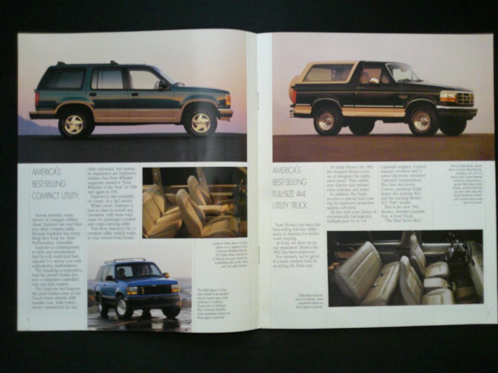 1992 Ford Trucks Sales Catalog Merrick Auto Museum