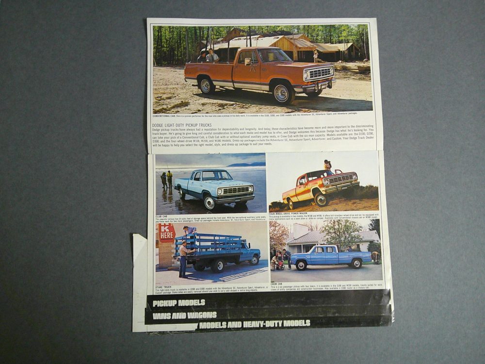 1974 Dodge Trucks Sales Catalog Merrick Auto Museum