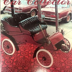 Cover of The Car Collector magazine showing a vintage red horse-drawn-style Ford on a patterned carpet with bold title text across the top.