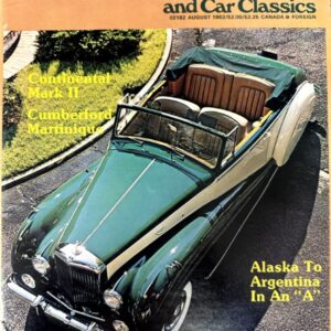 Cover of Car Collector magazine showing a green 1953 Bentley R-Type convertible on a road, with yellow headlines and a tan interior visible