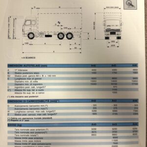 Volvo FH16-470 cabover truck technical diagram with side and front views and labeled dimensions and a spec table of lengths and axle data.