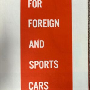 Vertical ad banner featuring the Yankee logo and the text 'MIRRORS FOR FOREIGN AND SPORTS CARS', with a vintage black car illustration at the bottom.