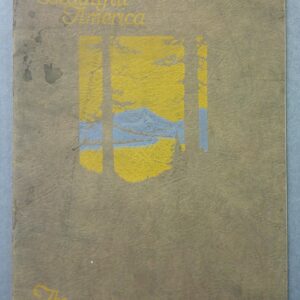 Vintage brochure cover: 'Beautiful America' with a faded landscape illustration and Chandler Motor Car Co., Cleveland.