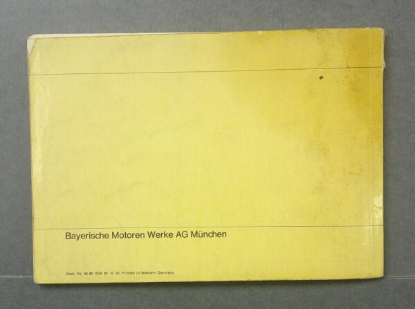 BMW5 Custom | Merrick Auto Museum Yellow folder with BMW München text along the bottom edge.