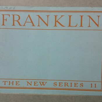 Blue card with an orange border reading 'FRANKLIN' at the top and 'THE NEW SERIES 11' at the bottom.